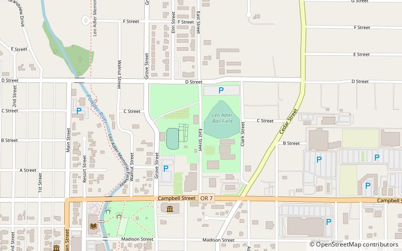 Baker County Fairgrounds location map