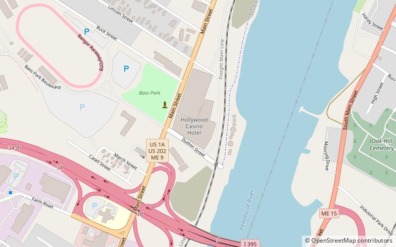 Hollywood Casino Hotel & Raceway Bangor location map