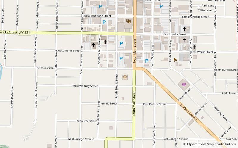 Sheridan County Courthouse location map