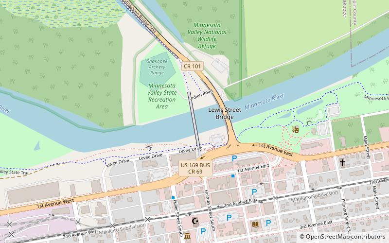 Holmes Street Bridge location map