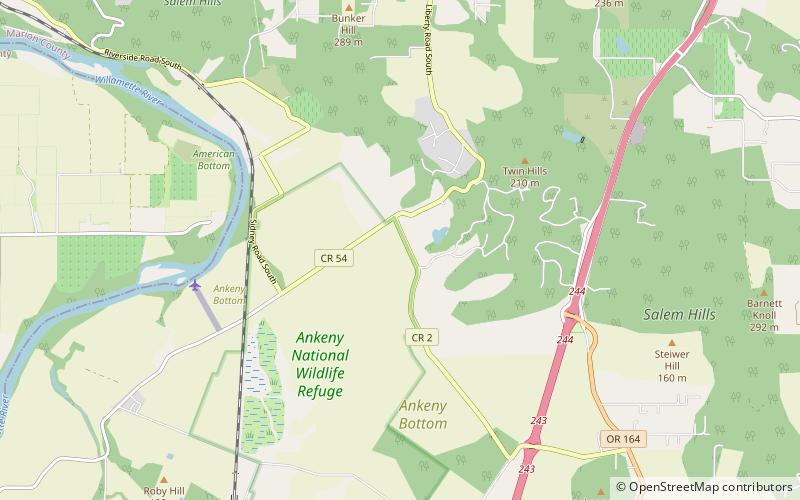 Willamette Valley National Wildlife Refuge Complex location map
