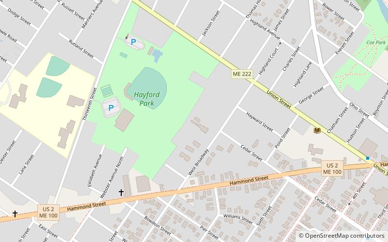 Whitney Park Historic District location map