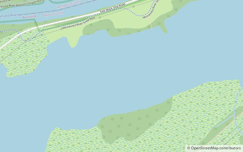 black dog lake minnesota valley national wildlife refuge location map