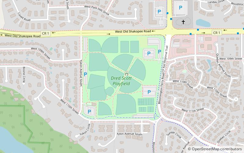 dred scott playfield bloomington location map