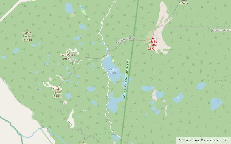 Olallie Scenic Area location map