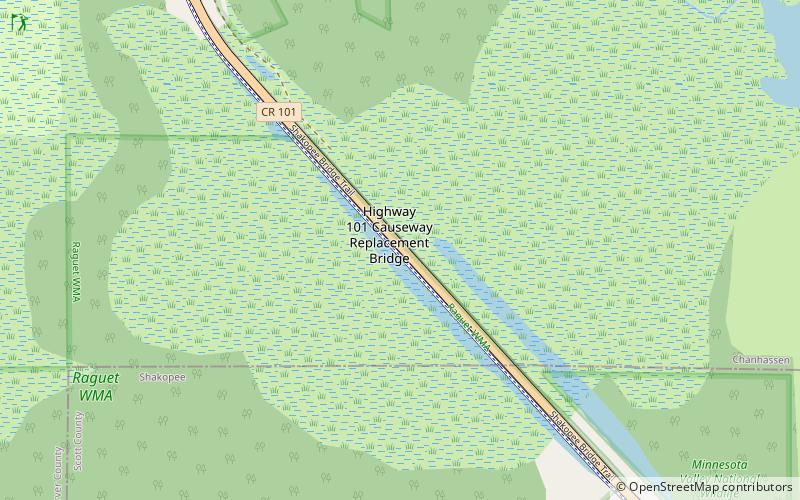 shakopee bridge location map