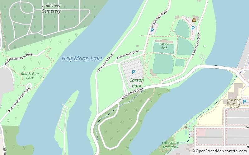 Carson Park location map