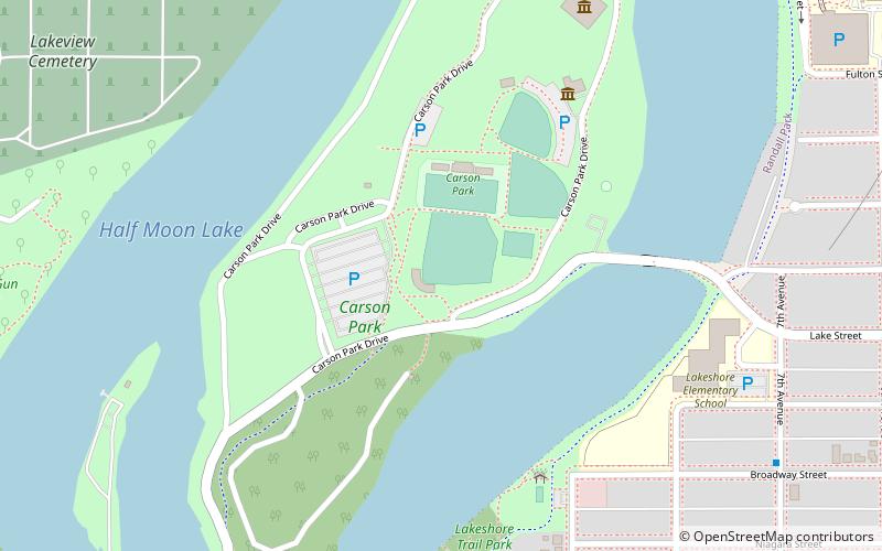 Carson Park location map