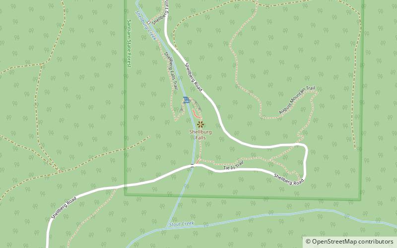 Shellburg Falls location map