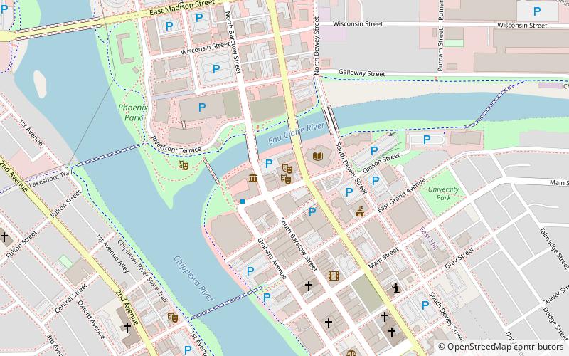 state theatre eau claire location map