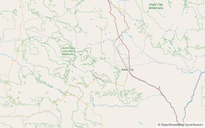 Rock Creek Butte location map