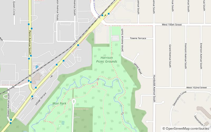 harrison picnic grounds bloomington location map