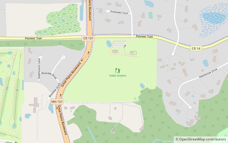 Halla Green Executive Golf Course location map