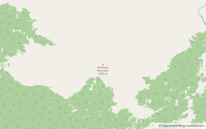 Amethyst Mountain location map
