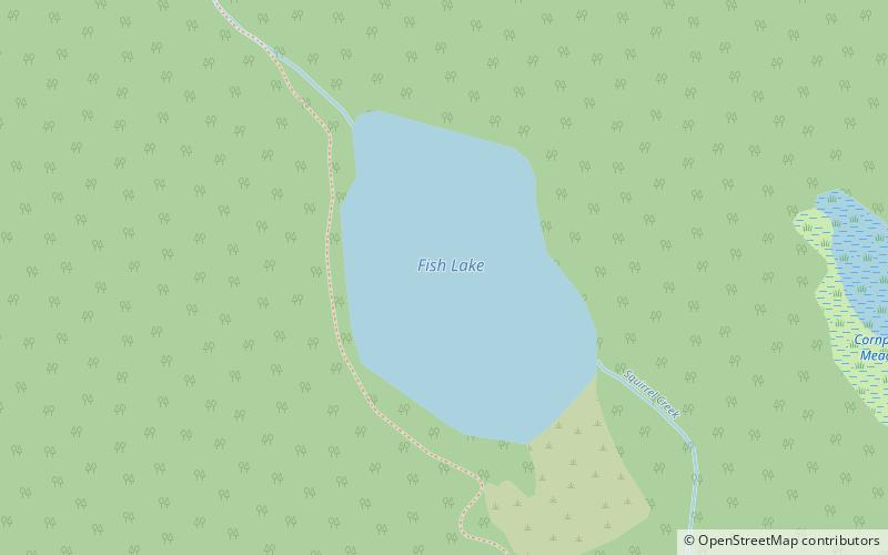 fish lake bosque nacional monte hood location map