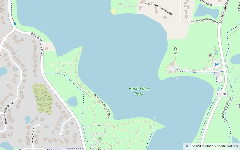 Bush Lake location map