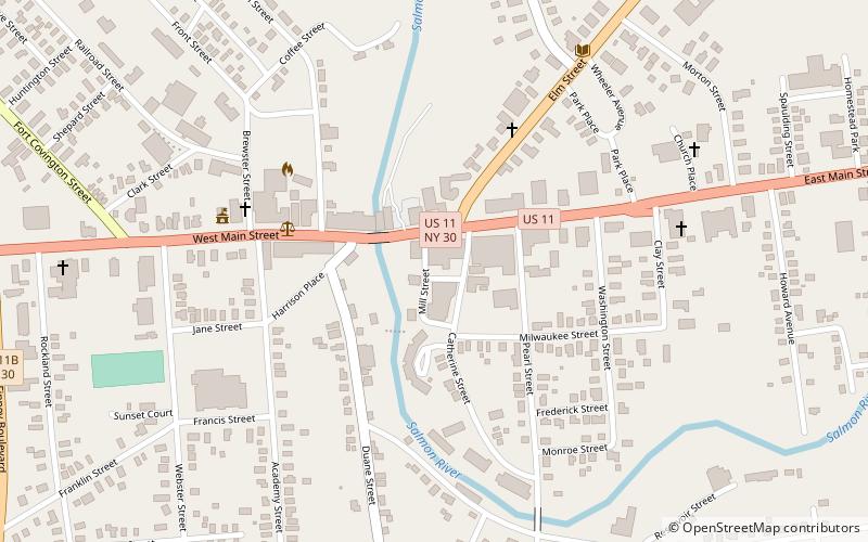 Malone location map