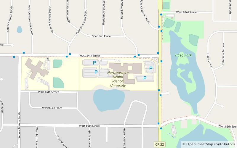 Northwestern Health Sciences University location map