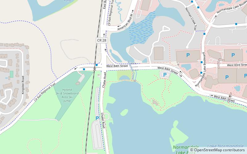 normandale lake park bloomington location map