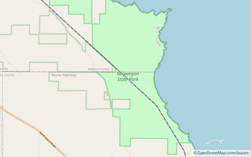 Negwegon State Park location map