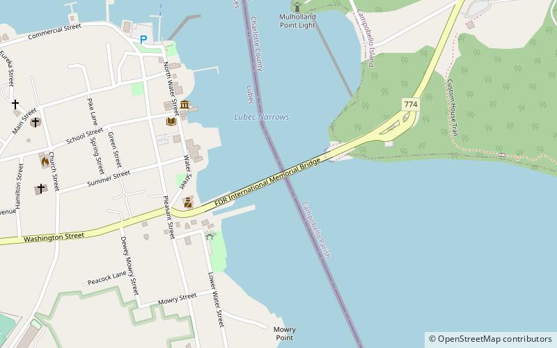 Franklin Delano Roosevelt Bridge location map