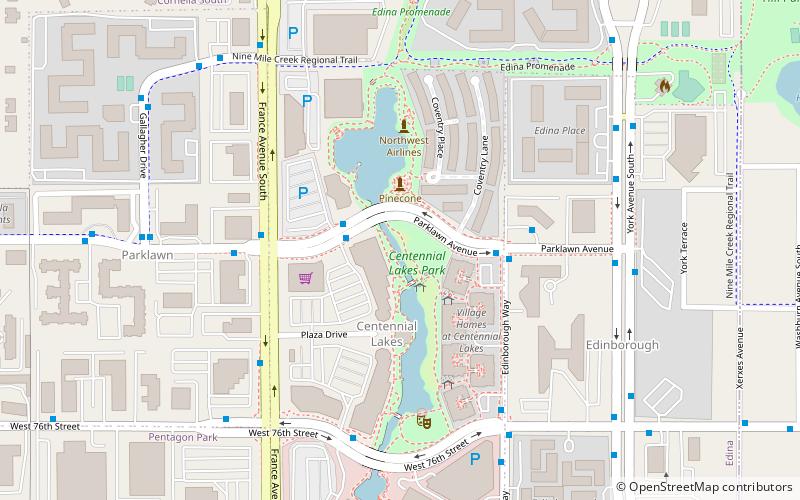 Centennial Lakes Park location map