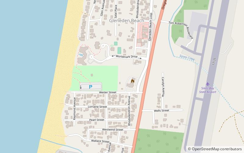 Gleneden Beach State Recreation Site location map