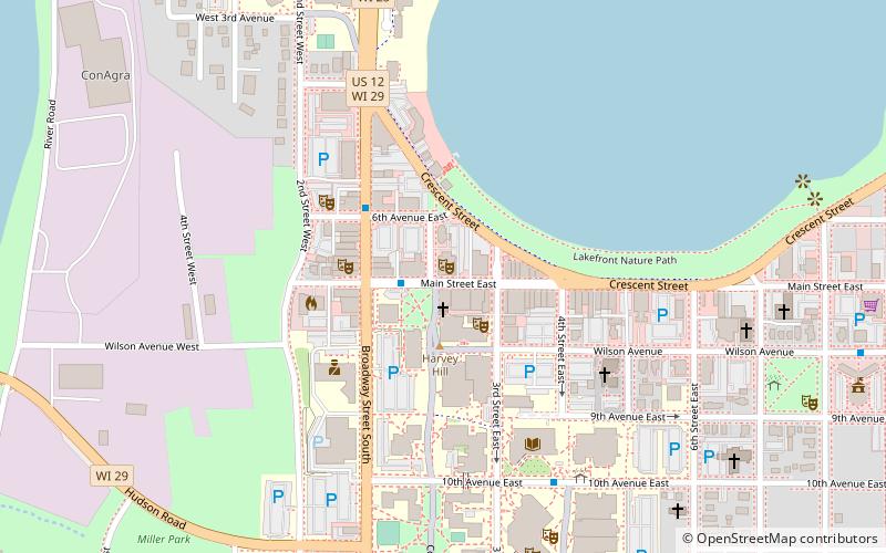 Mabel Tainter Memorial Building location map