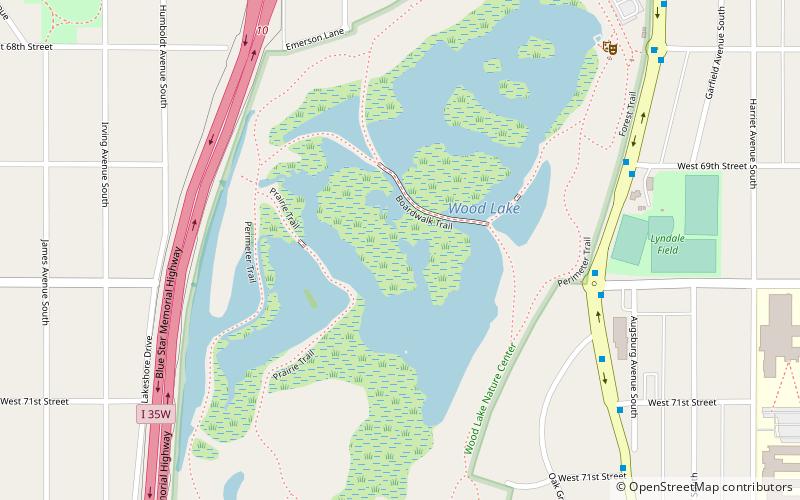 Wood Lake Nature Center location map