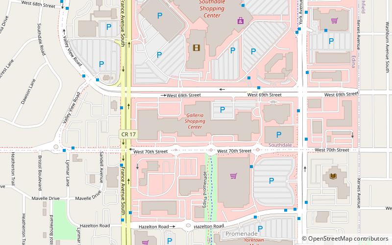 Galleria Edina location map