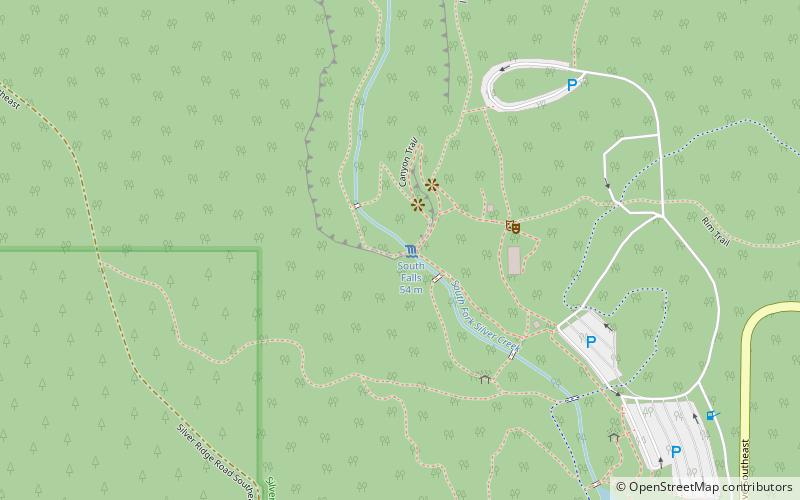 Baker Creek Falls location map