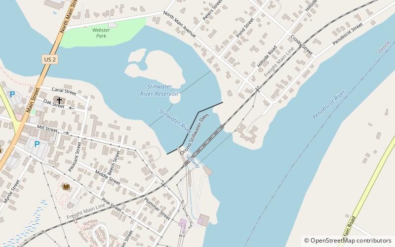 orono dam location map