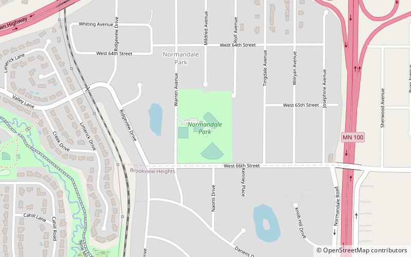 normandale park edina location map