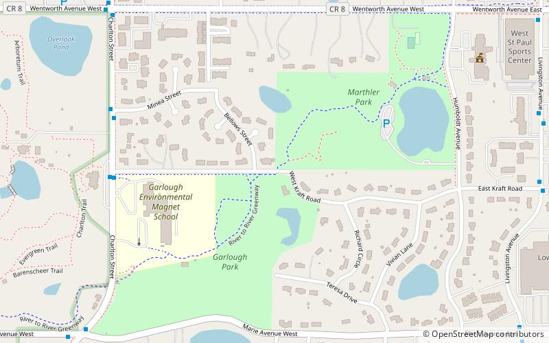 River to River Greenway location map