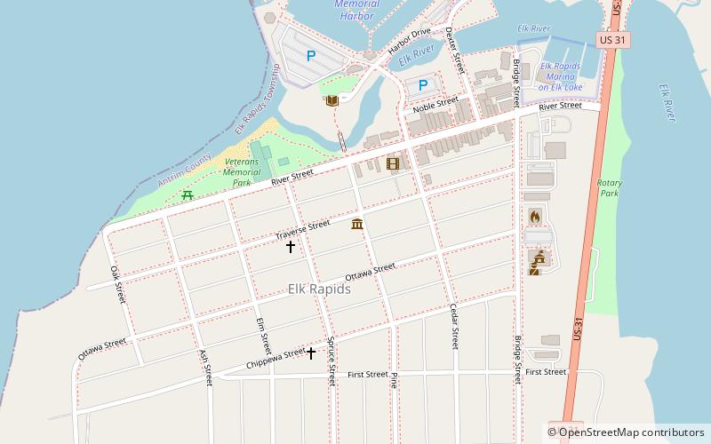Elk Rapids First Methodist Episcopal Church location map