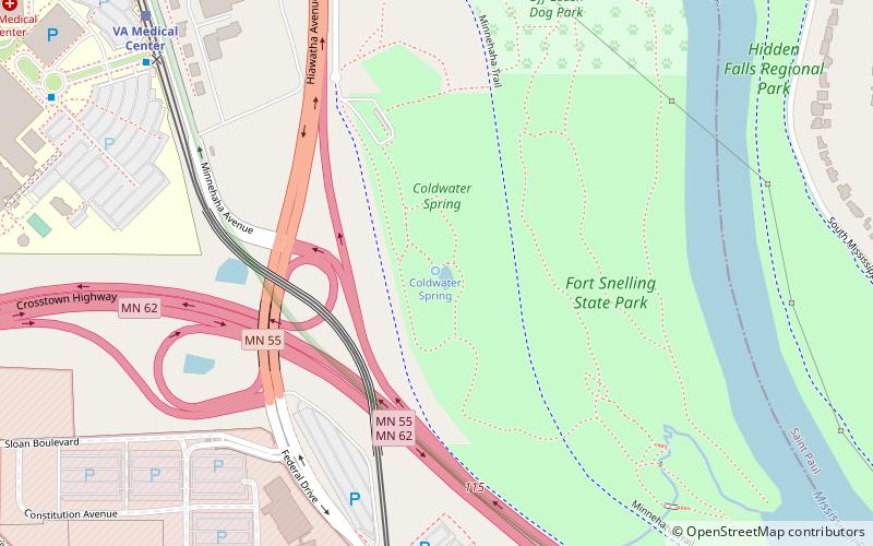 Coldwater Spring location map