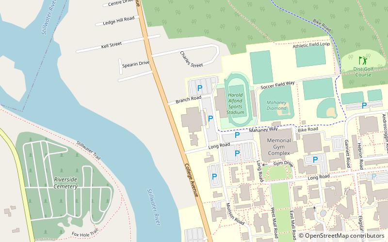 Alfond Arena location map