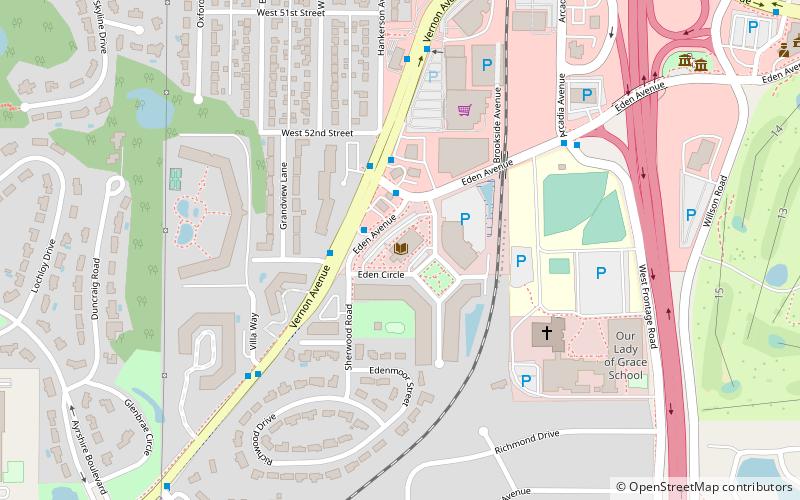 Edina Library location map