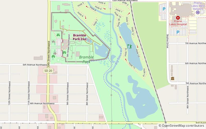 Bramble Park Zoo location map