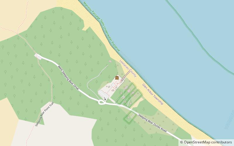 Sleeping Bear Point Life Saving Station location map