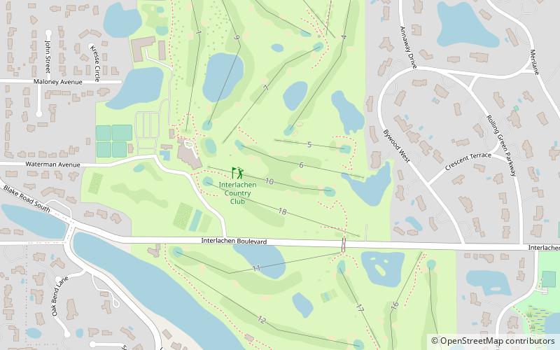 Interlachen Country Club location map