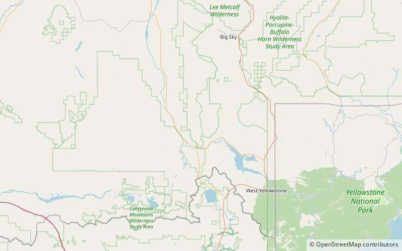 Madison Range location map