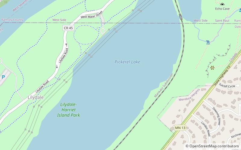 Pickerel Lake location map