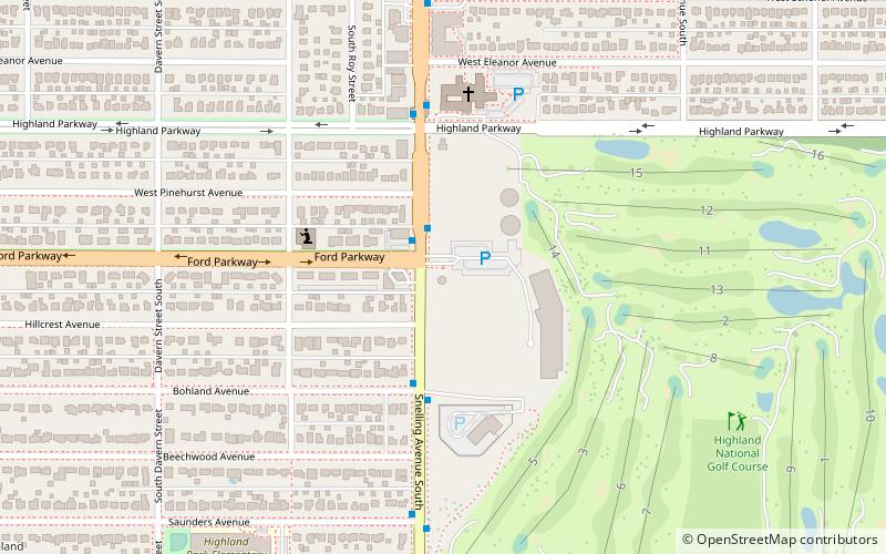 Highland Park Tower location map