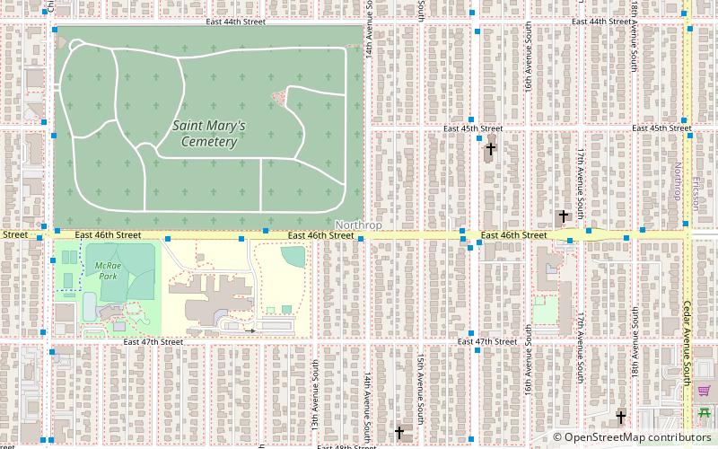 northrop mineapolis location map