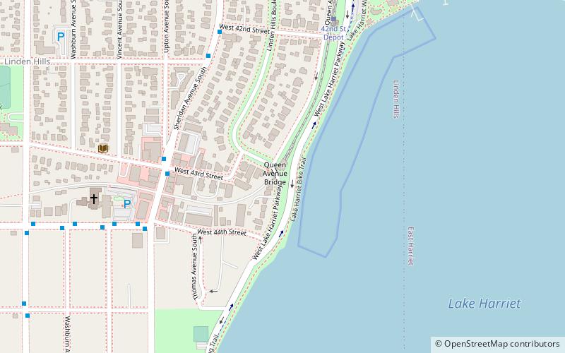 Queen Avenue Bridge location map