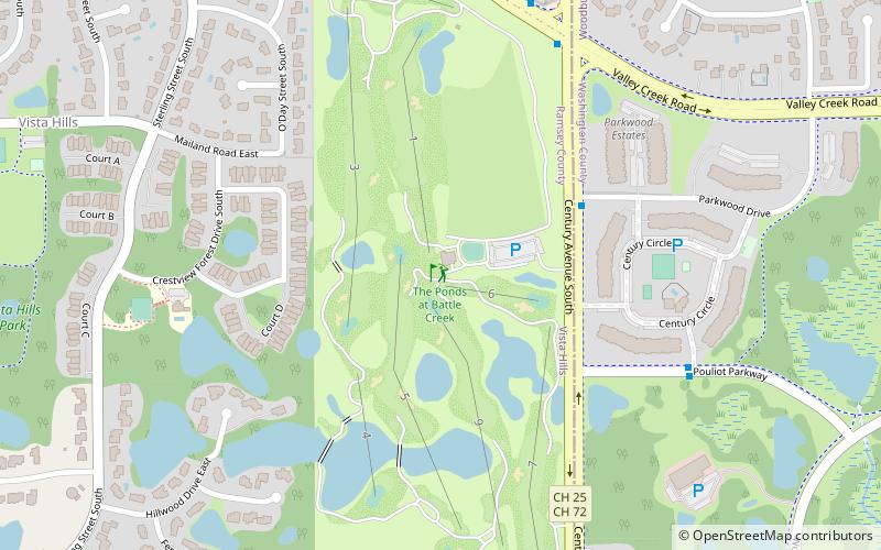The Ponds at Battle Creek Golf Course location map