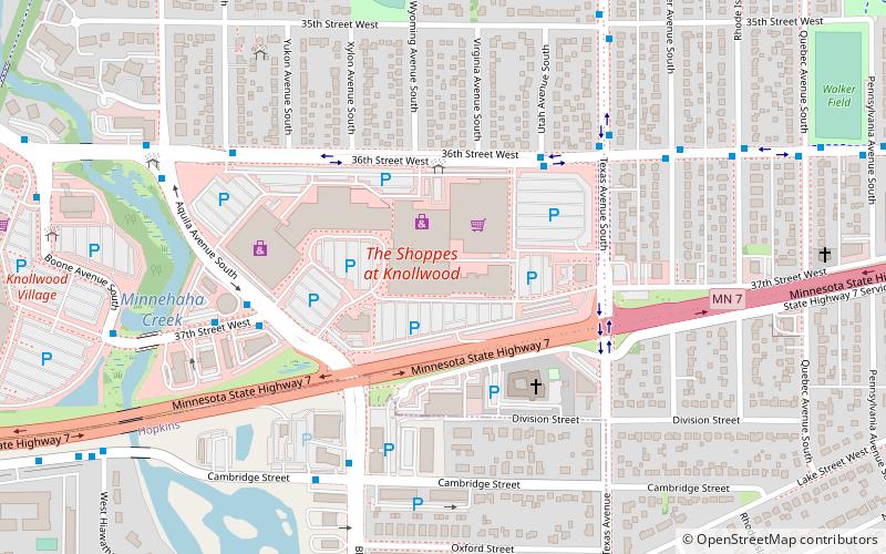 knollwood mall saint louis park location map