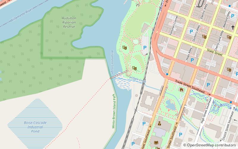 Peter Courtney Minto Island Bridge location map