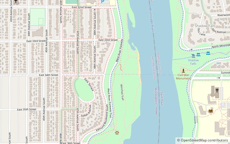 Winchell Trail location map